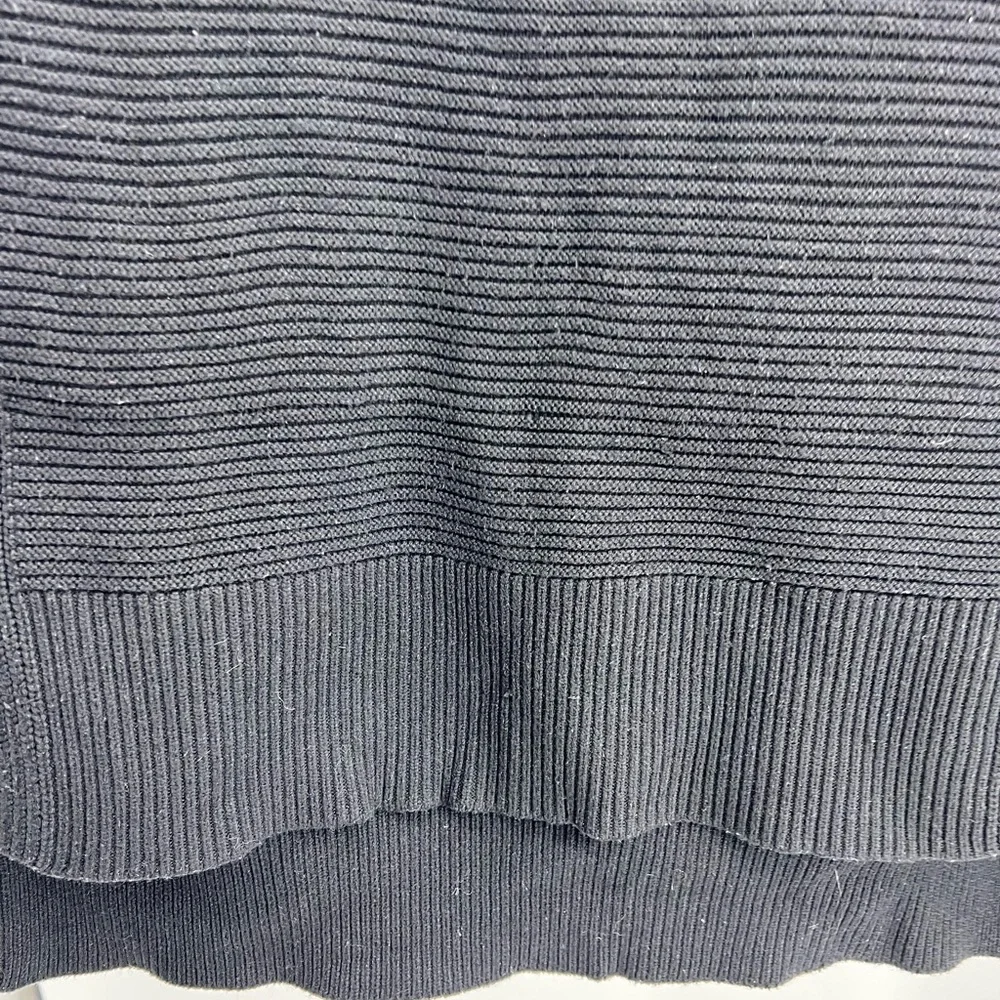 Banana Republic ribbed wool blend cowl neck sleeveless poncho tunic sweater